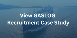 Gaslog Recruitment Case Study with LNG ship in background